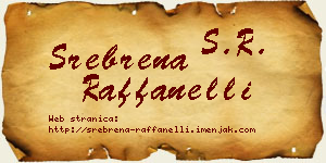 Srebrena Raffanelli vizit kartica